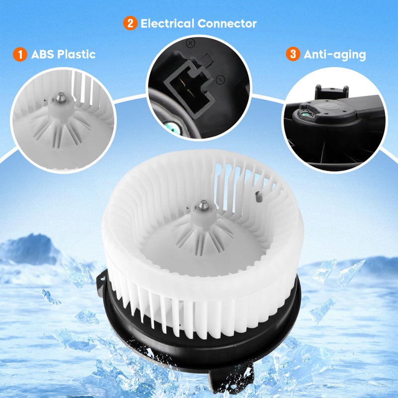 PetMigo Front HVAC Heater Blower Motor Fan Fit for 2012-2013 Honda Civic, 2013 2014 2015 Acura ILX, 2013-2014 Acura RDX, Replace 700257, Air Automotive Replacement - Image 3